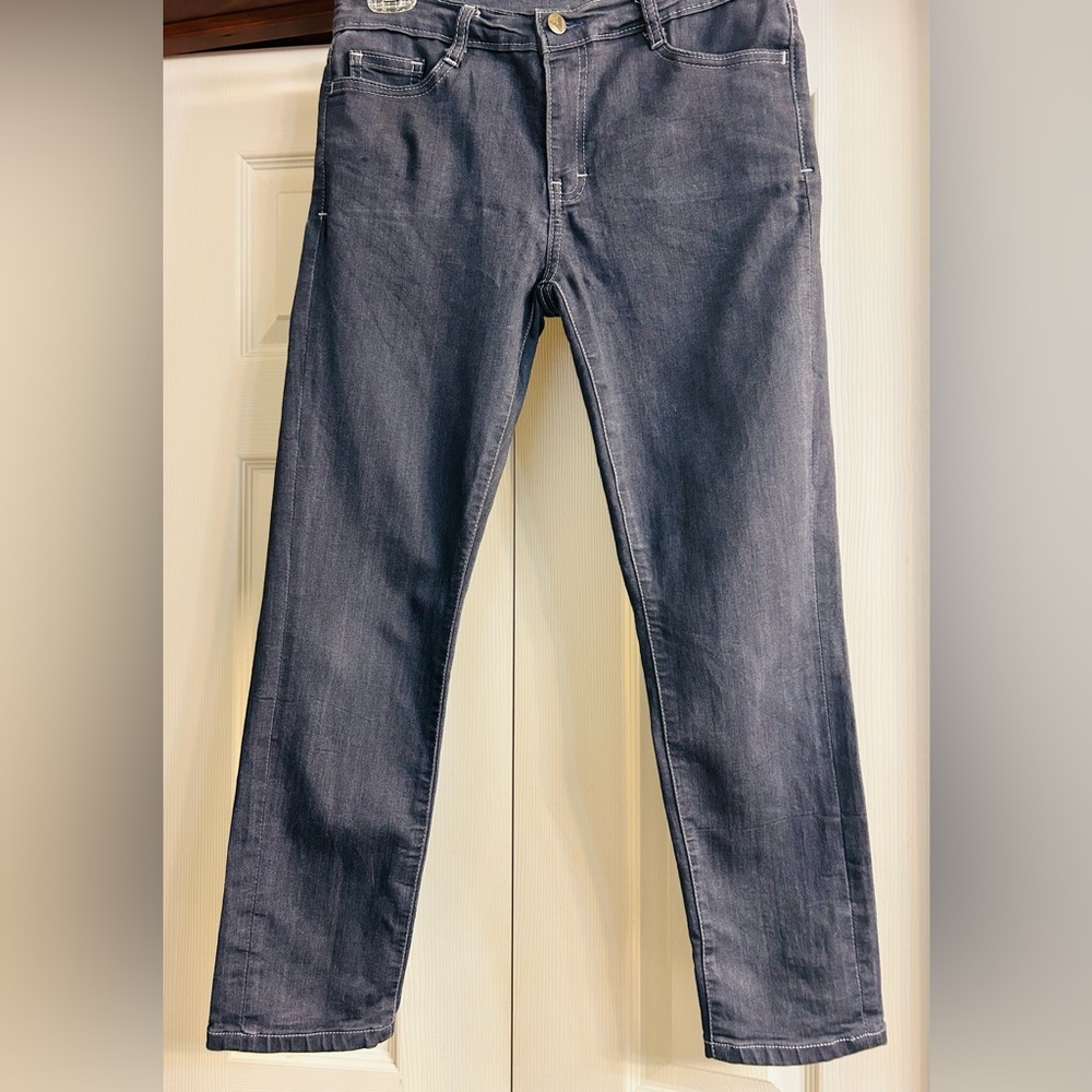 Blue Delta Customized Raw Denim Crop Jeans.   Like New Condition